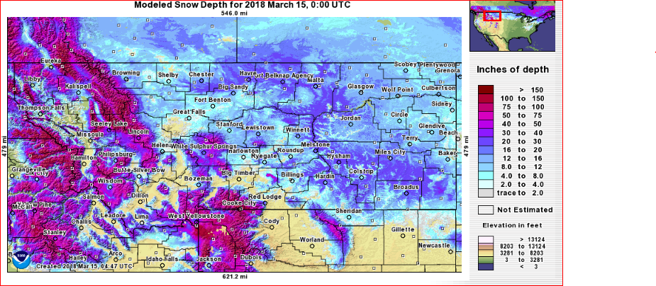 Snow Depth map